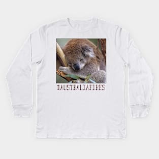 #AustraliaFires Kids Long Sleeve T-Shirt